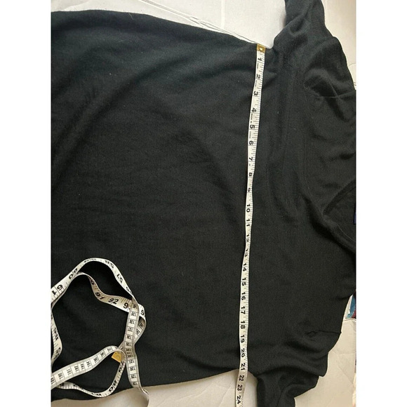 Ron Bennett Men’s 100% Pure Merino Wool V-Neck Pullover Sweater Size 2XL Black - Picture 5 of 6